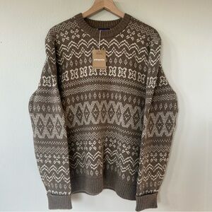 Patagonia Helmsman Sweater Men’s L Seabird Gray Recycled Wool Blend NWT